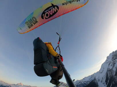 Winter - Flugtaxi Mayrhofen, Zillertal - Paragleiter Tandemflüge