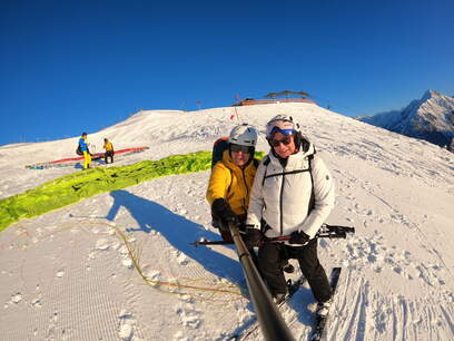 Winter im Zillertal - Flugtaxi Mayrhofen, Zillertal - Paragleiter Tandemflüge
