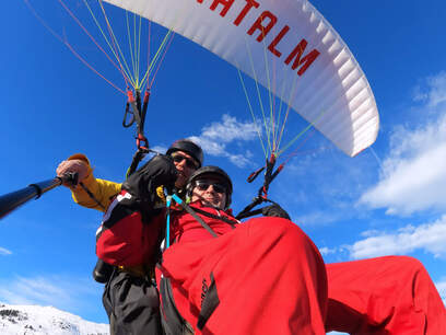 Winter - Flugtaxi Mayrhofen, Zillertal - Paragleiter Tandemflüge