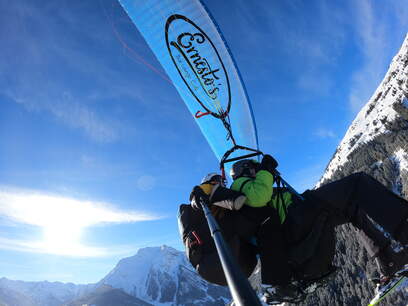Winter - Flugtaxi Mayrhofen, Zillertal - Paragleiter Tandemflüge
